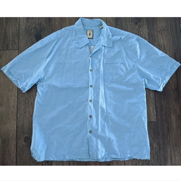 Jamaica Jaxx 100% Silk Relax Hawaiian Pin Up Stitched Camp Collar Shirt Mens XXL - Picture 1 of 12